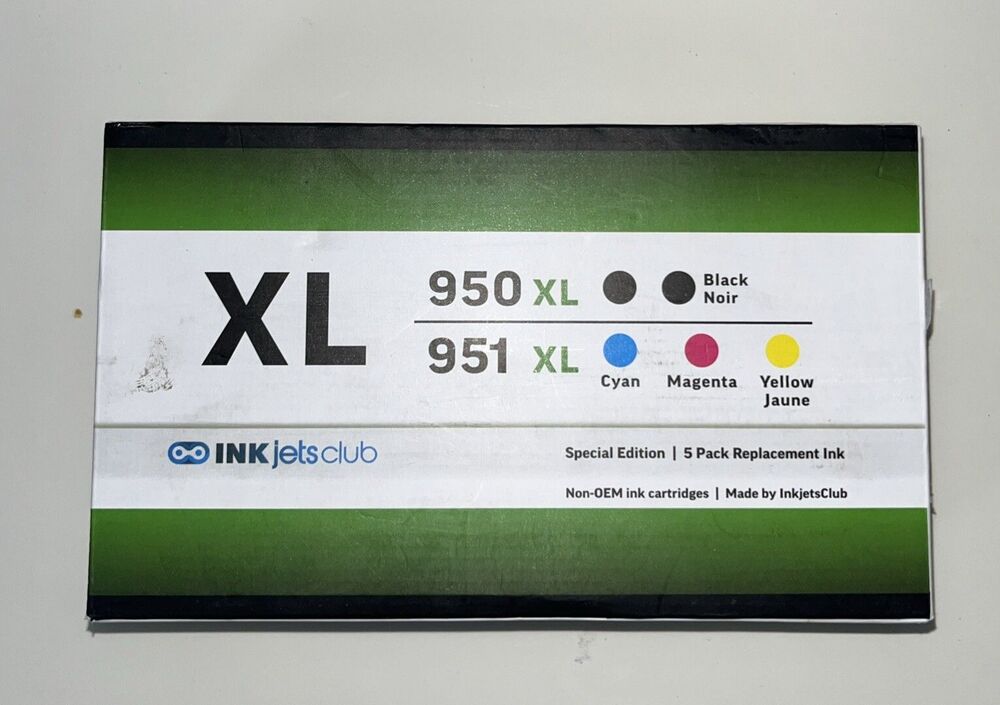 Ink Jets Club 950 xl 951 xl Special Edition 5 Pack Replacement Ink